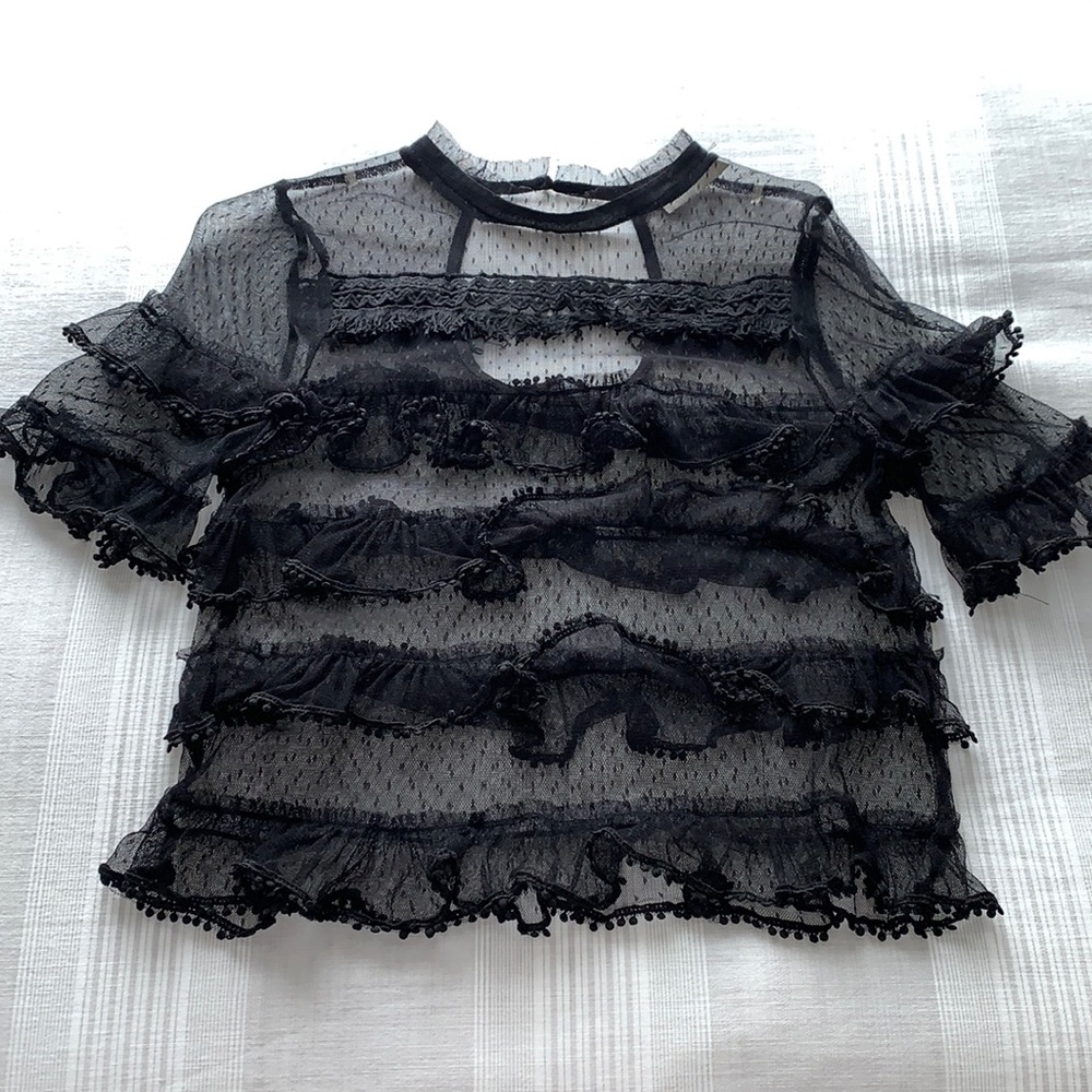 Chelsea Lace Short Sleeve Blouse